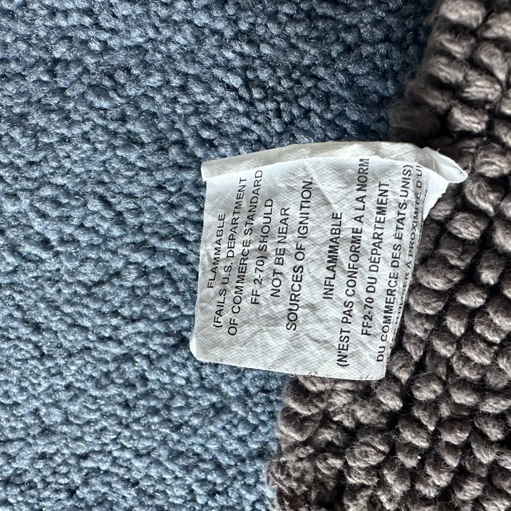 Unbranded 17x24 Dark Gray 100% Cotton Bath Rug